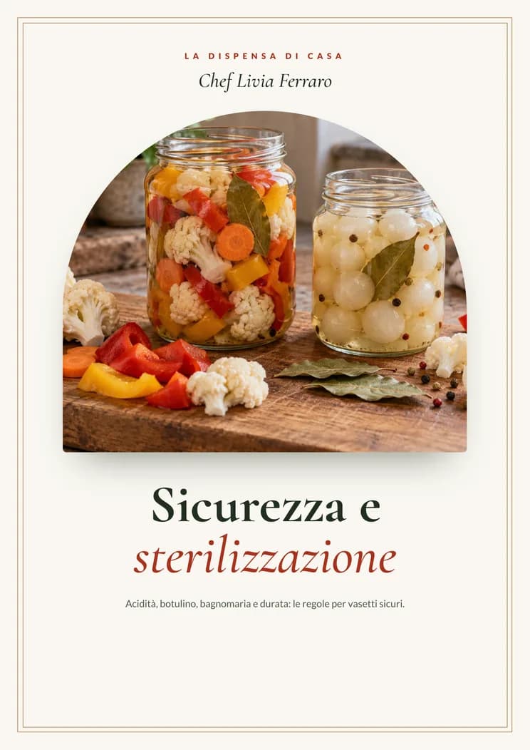 Sicurezza e sterilizzazione