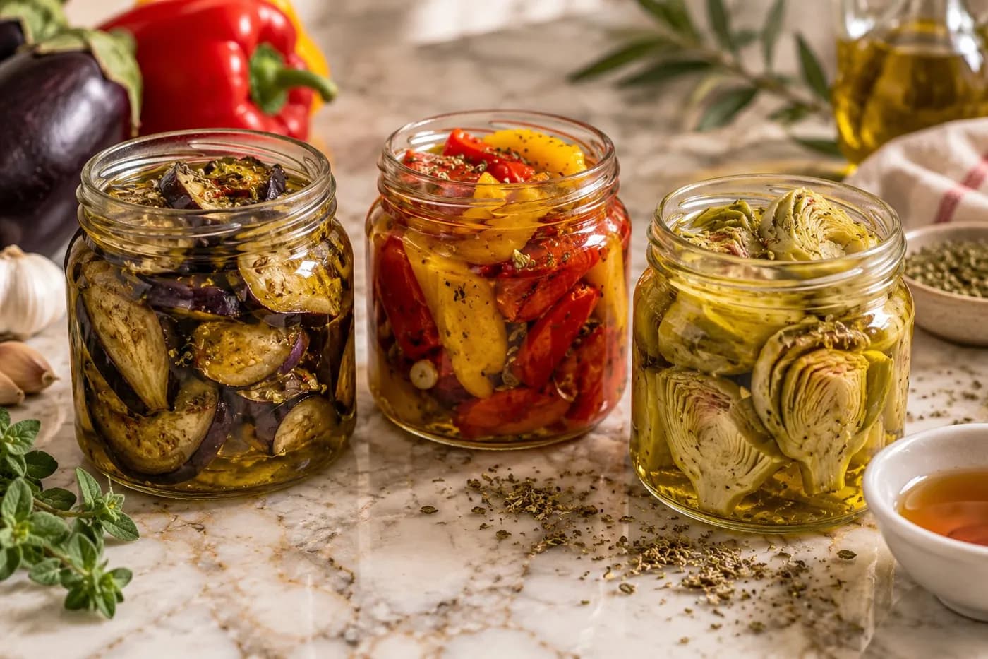 Vasetti sott'olio fatti in casa